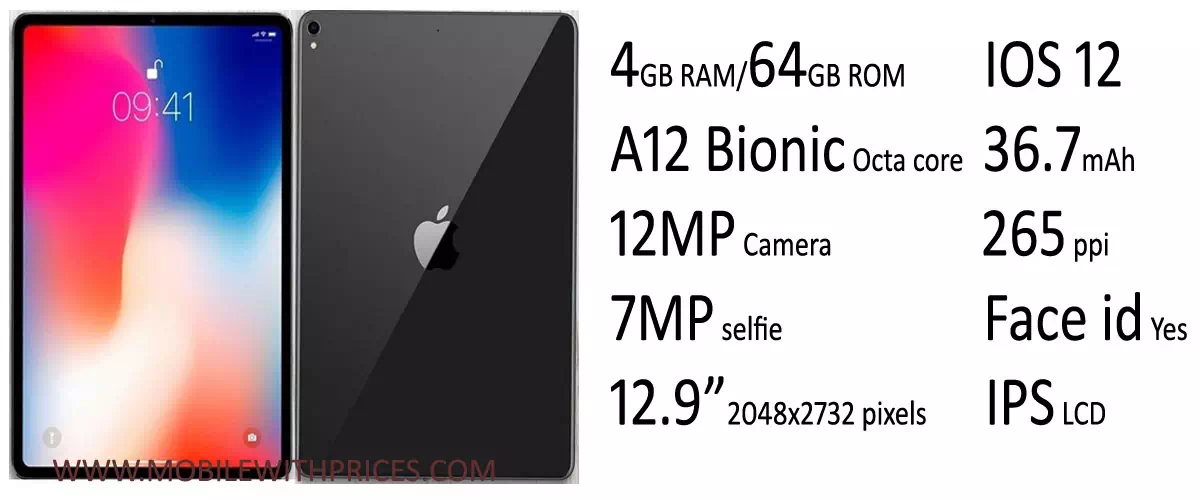 Apple iPad Pro 12.9 LTE (2018) with Specs